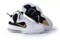 nike lebron 9 pas cher chaussure femmes nouveau blanc noir or